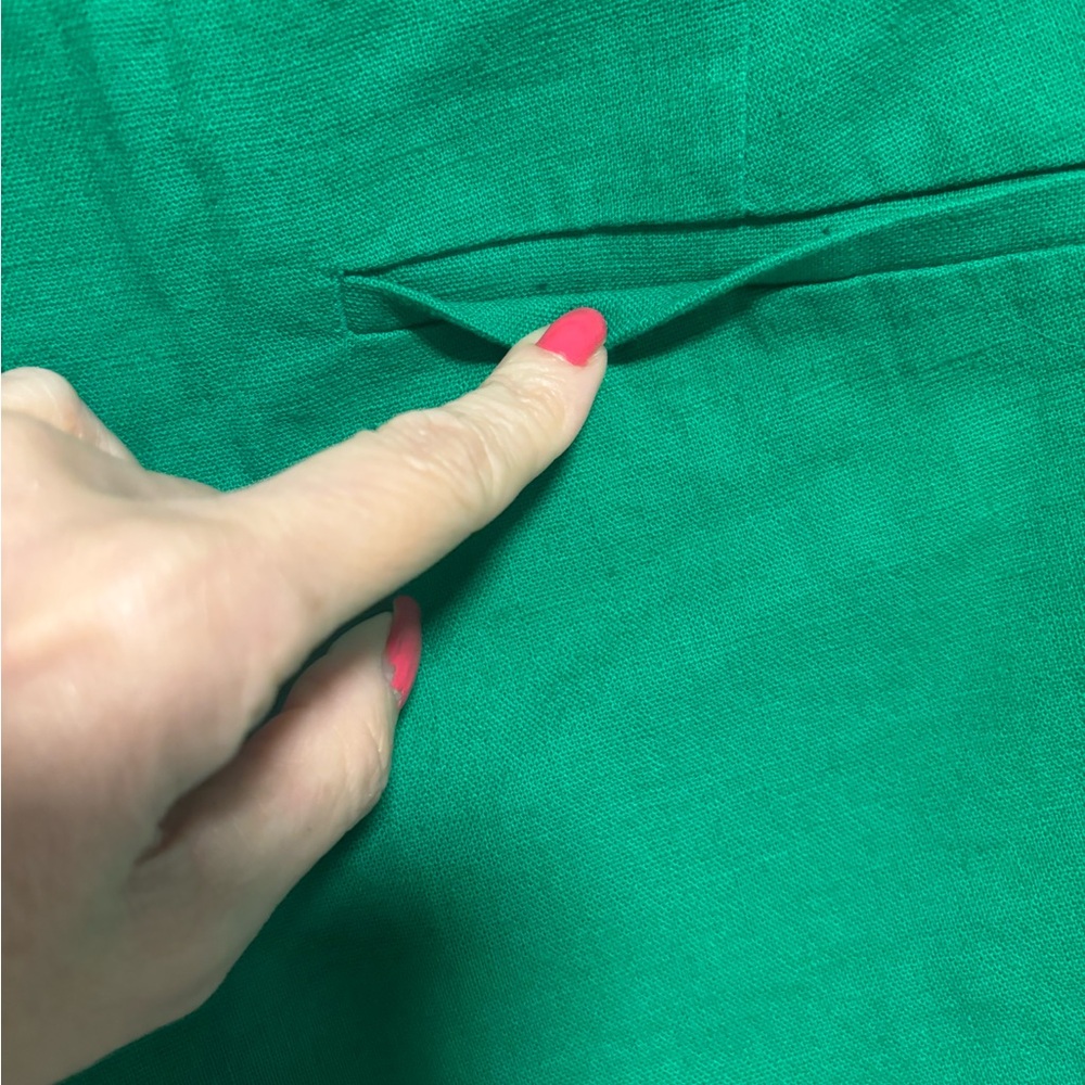 NWT J. Crew Factory Linen-Blend Scalloped Hem Shorts - Picture 5 of 10